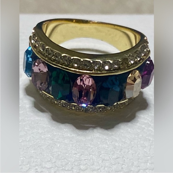✨Elegant Gold Multicolor Gemstone Ring✨NEW SIZE 6.5-7 STUNNING 🤩 - Picture 9 of 9